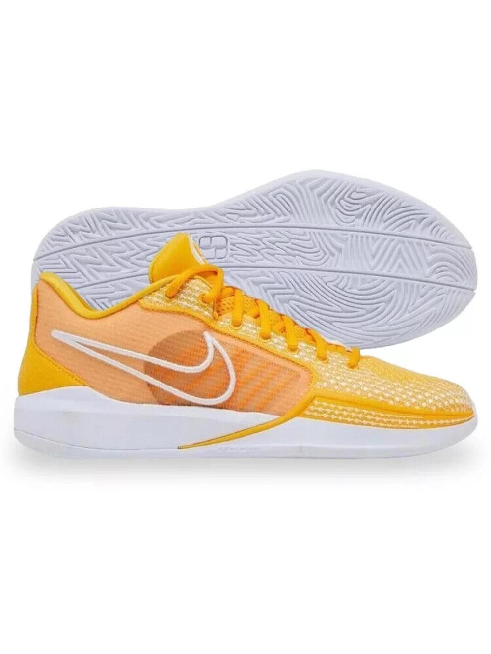 Nike Sabrina 1 TB University Gold Womens Basketball Shoes Size 5 FQ3391 - Picture 2 of 8